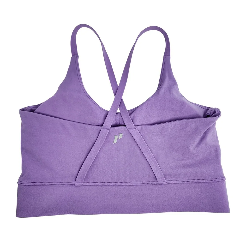1st Phorm Sports Bra Women's Medium‎ Racerback Strappy Workout Top Purple